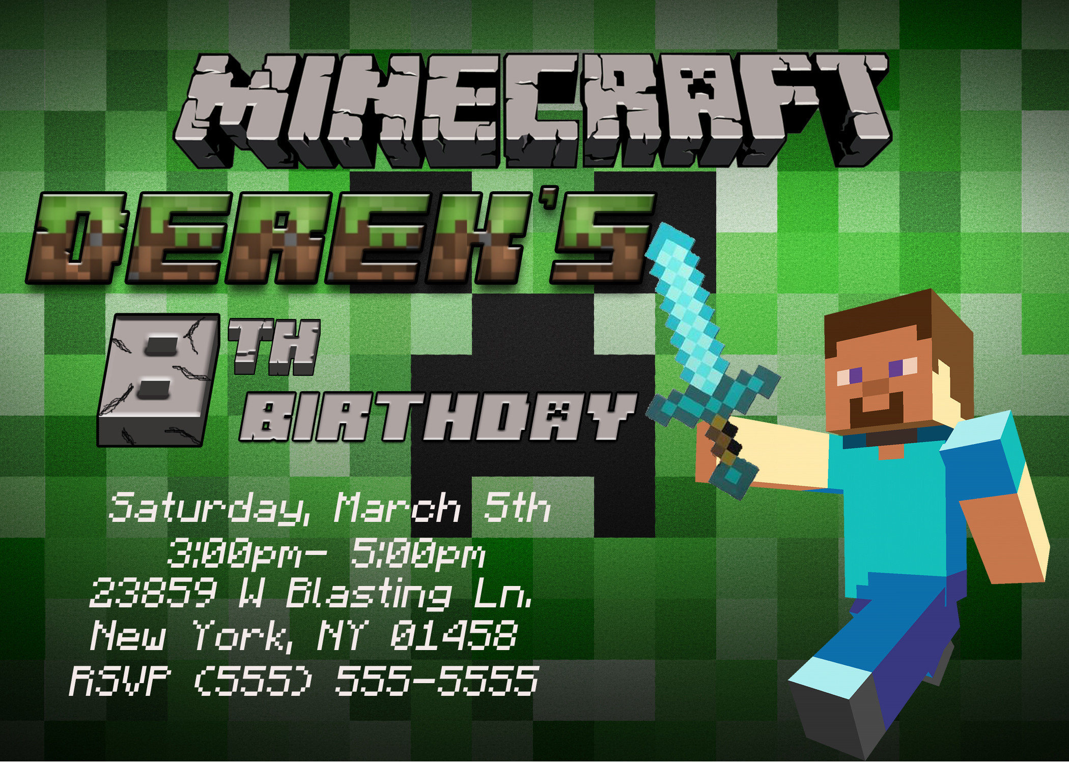 Best ideas about Minecraft Birthday Invitations
. Save or Pin Minecraft Birthday Invitation Now.