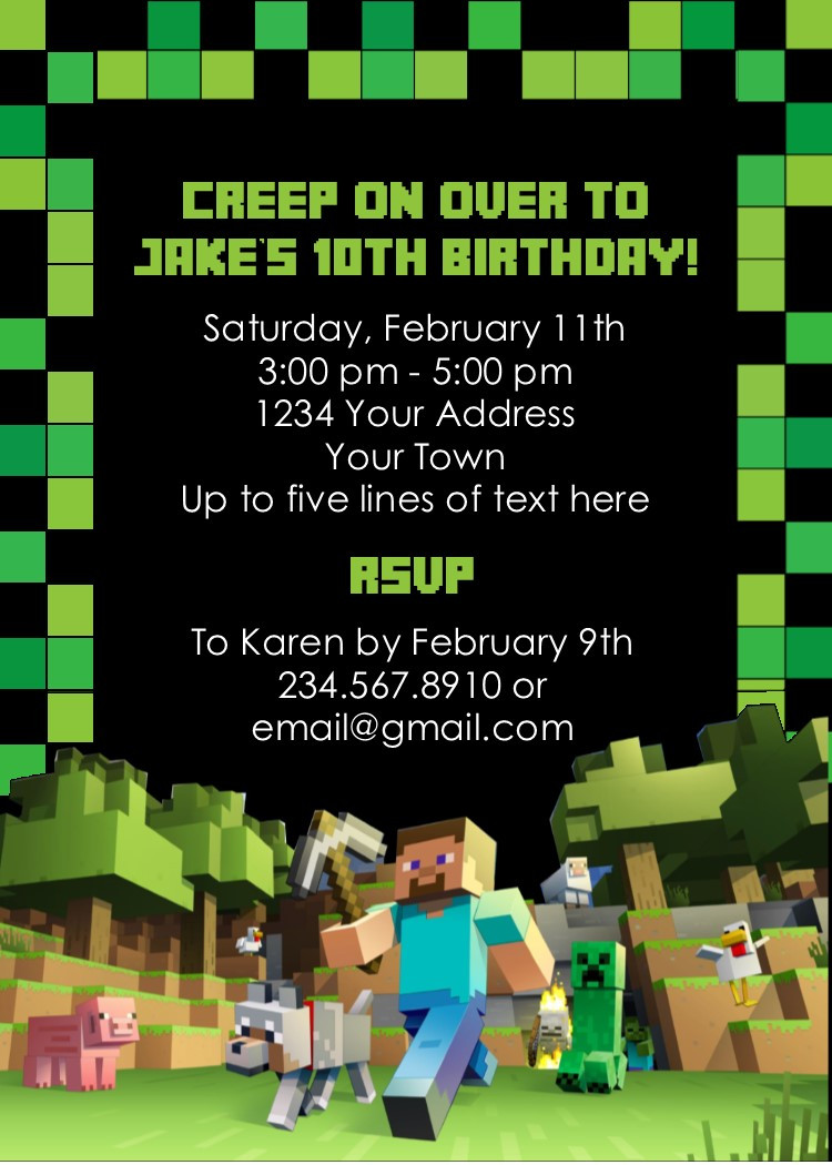 Best ideas about Minecraft Birthday Invitations
. Save or Pin Minecraft Party Game Printable Scavenger Hunt Now.