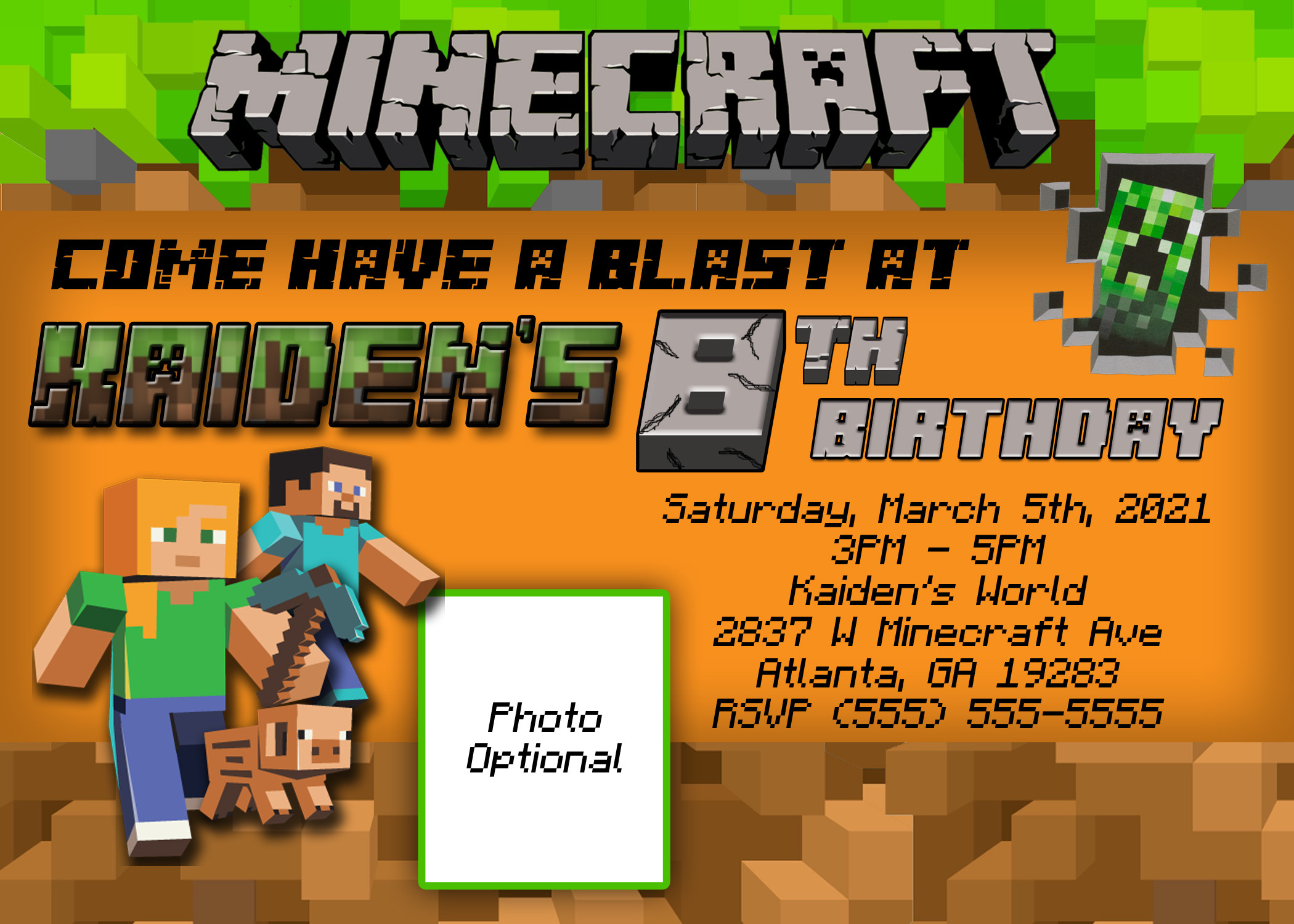 Best ideas about Minecraft Birthday Invitations
. Save or Pin Minecraft Birthday Invitation Now.