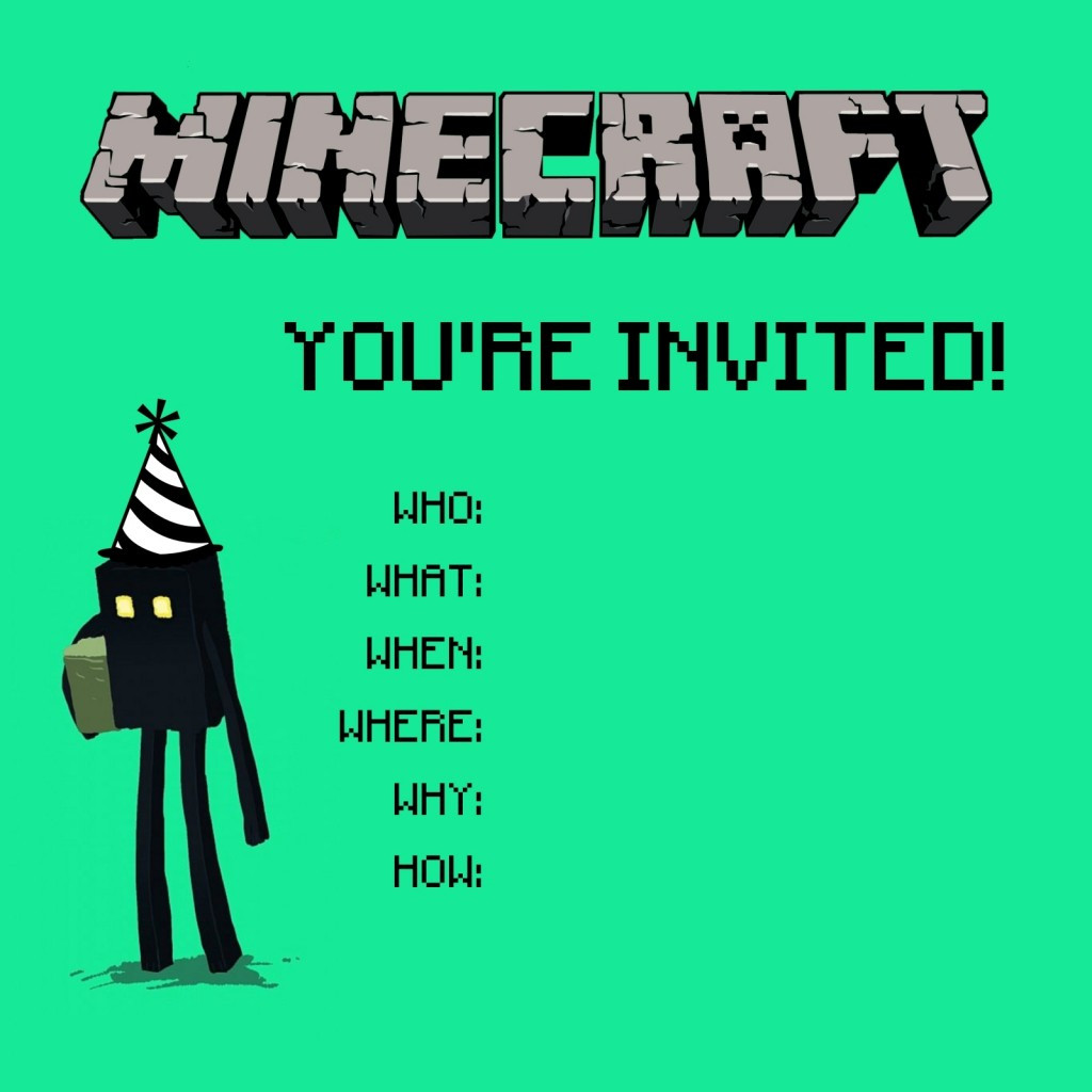 Best ideas about Minecraft Birthday Invitations
. Save or Pin Minecraft Birthday Party Printables Crafts and Games Now.