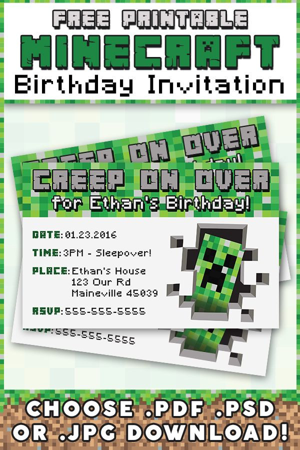 Best ideas about Minecraft Birthday Invitations
. Save or Pin 25 best ideas about Minecraft invitations on Pinterest Now.