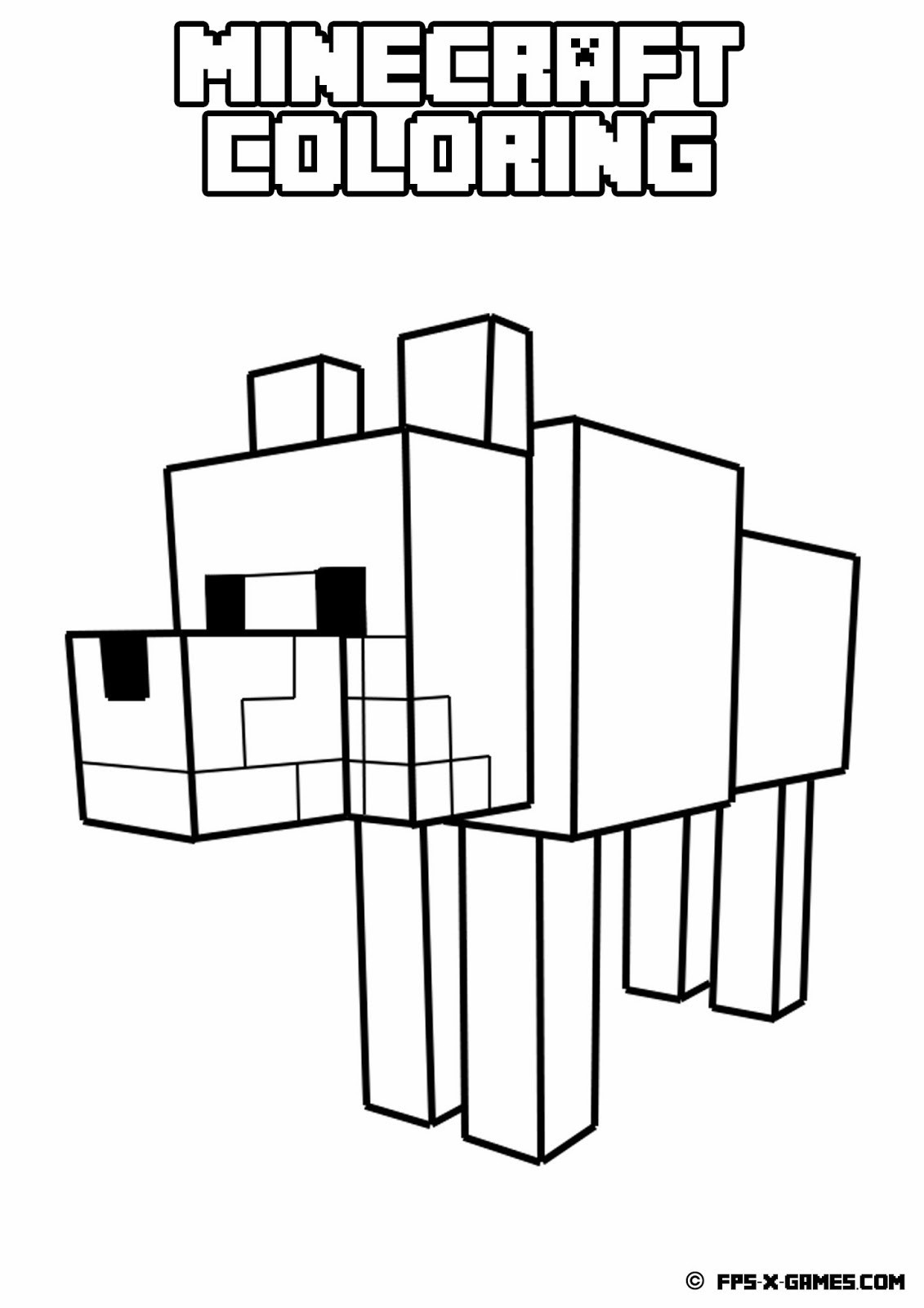 Best ideas about Minecraft Coloring Pages For Teens
. Save or Pin Minecraft Wolf Coloring Pages Now.