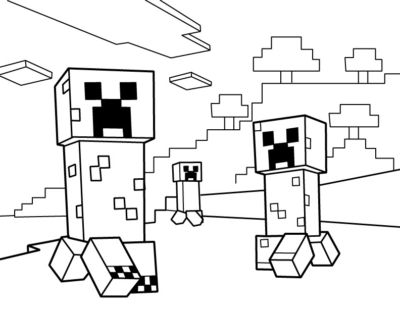 Best ideas about Minecraft Coloring Pages Free
. Save or Pin Drawn minecraft printable coloring Pencil and in color Now.