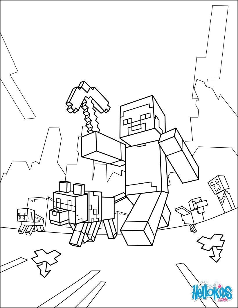 Best ideas about Minecraft Coloring Pages Free
. Save or Pin Minecraft coloring page taking a walk coloring pages Now.