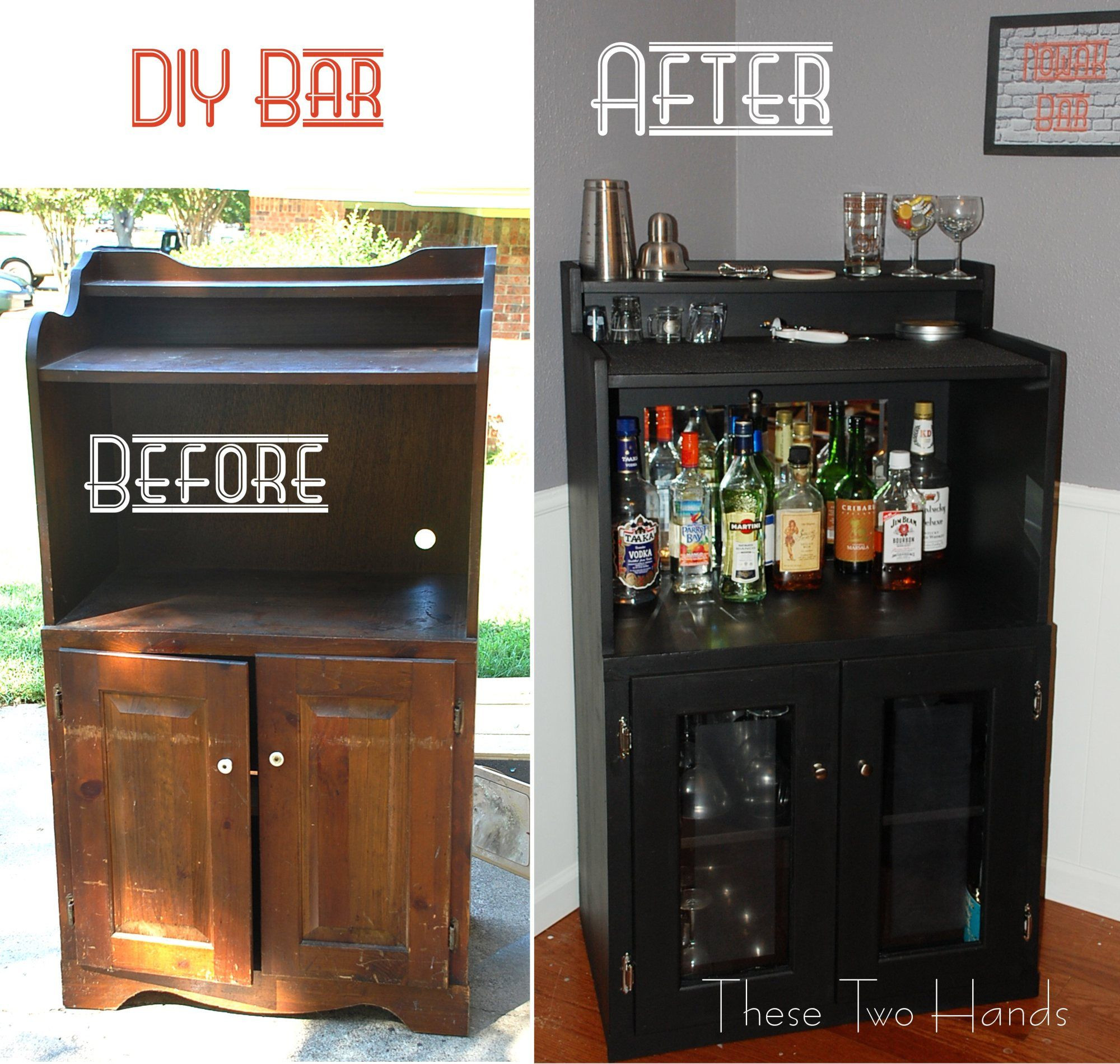 Best ideas about Mini Fridge Cabinet DIY
. Save or Pin DIY Bar For the Home Now.