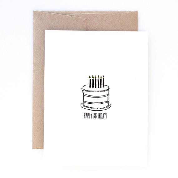 Best ideas about Minimalist Birthday Card
. Save or Pin Birthday Card Minimalist Birthday Card for Him Birthday Now.