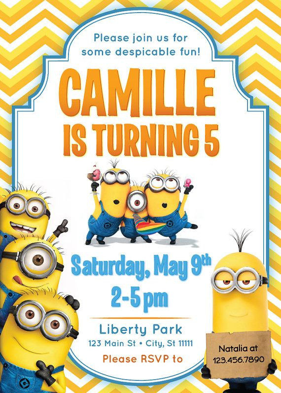 Best ideas about Minions Birthday Invitations
. Save or Pin DESPICABLE ME MINIONS Invitation Printable Kids by Now.