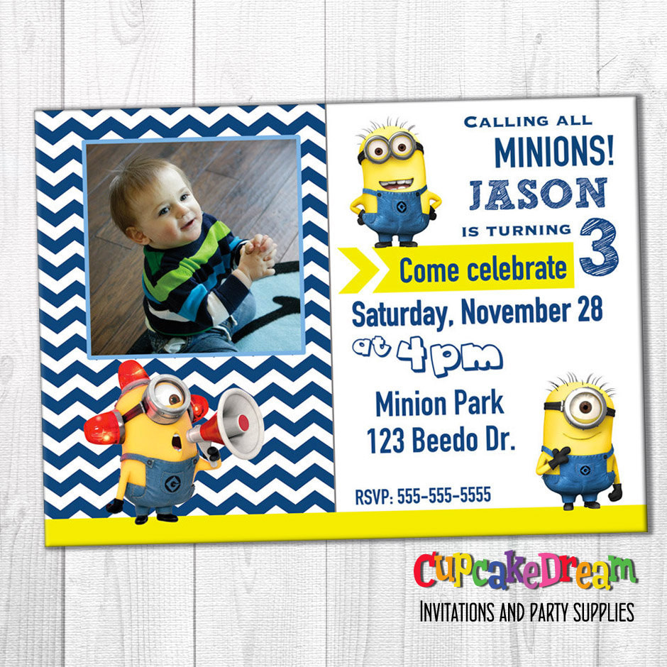 Best ideas about Minions Birthday Invitations
. Save or Pin Minion Invitation Despicable Me Birthday Now.