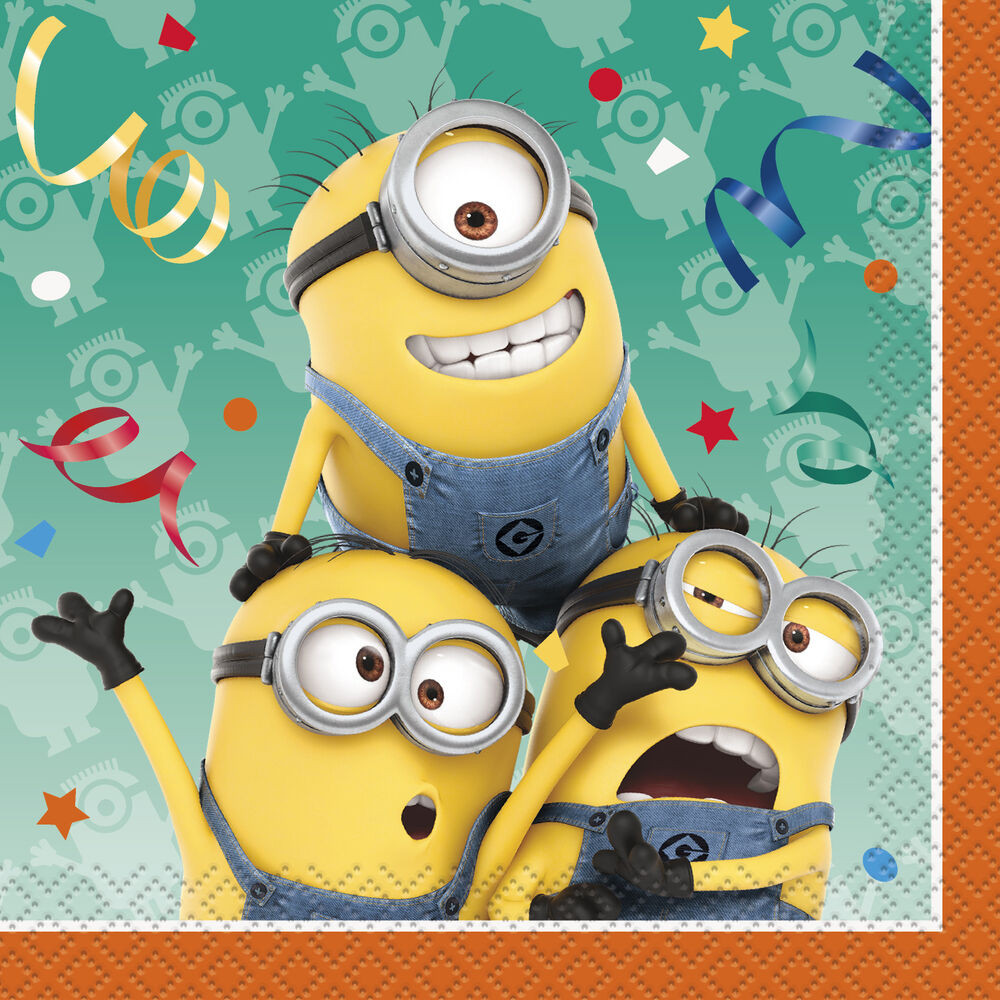 Best ideas about Minions Birthday Party
. Save or Pin 16 Despicable Me Minions Birthday Party 5in Beverage 2ply Now.