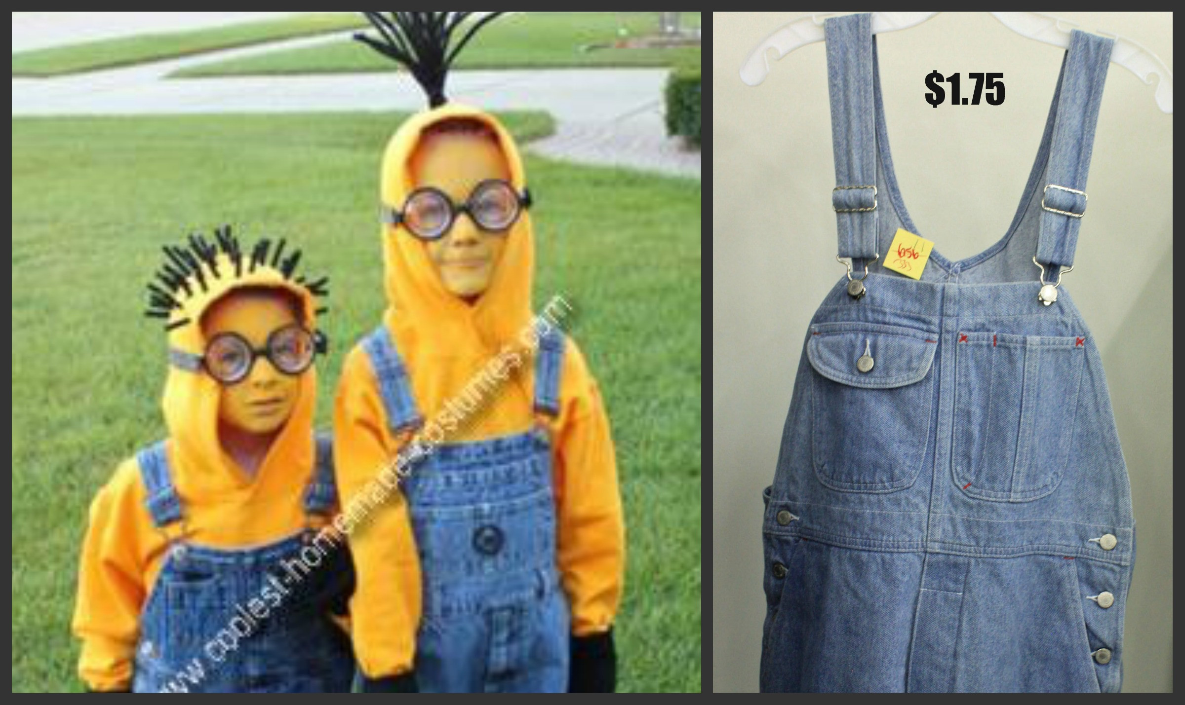 Best ideas about Minions Halloween Costume DIY
. Save or Pin Despicable Me 2 Minions Halloween Costume Thrift Store Style Now.