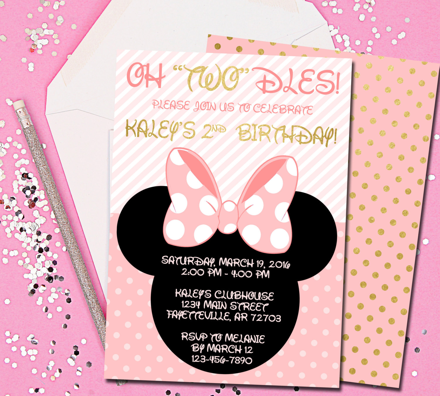 Best ideas about Minnie Birthday Invitations
. Save or Pin Minnie Mouse Invitation Minnie Mouse Birthday Invitation Now.