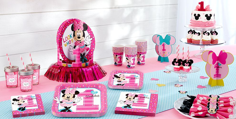 Best ideas about Minnie Mouse 1st Birthday Decorations
. Save or Pin Minnie Mouse 1st Birthday Party Supplies Now.