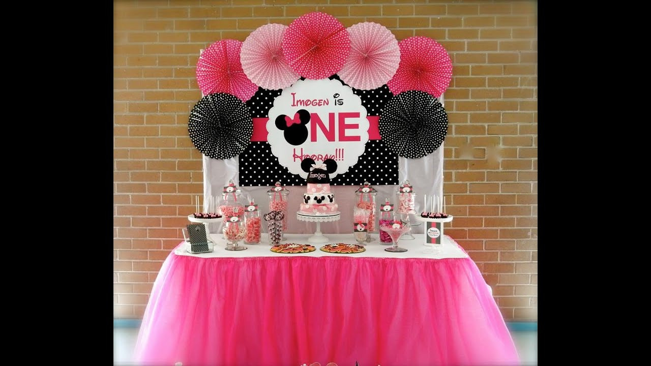 Best ideas about Minnie Mouse 1st Birthday Decorations
. Save or Pin Minnie Mouse First Birthday Party via Little Wish Parties Now.
