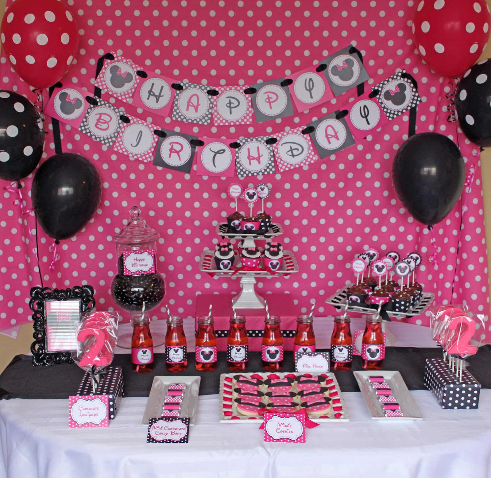 Best ideas about Minnie Mouse 1st Birthday Decorations
. Save or Pin Minnie Mouse Birthday Party Now.