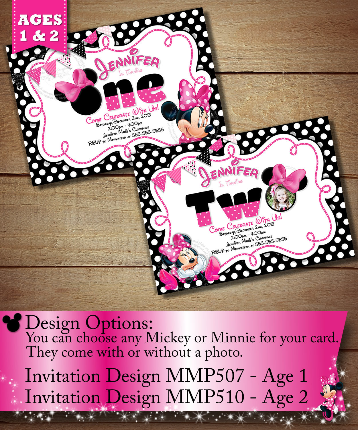 Best ideas about Minnie Mouse 1st Birthday Invitations
. Save or Pin Minnie Mouse First Birthday Invitation Minnie Mouse Second Now.
