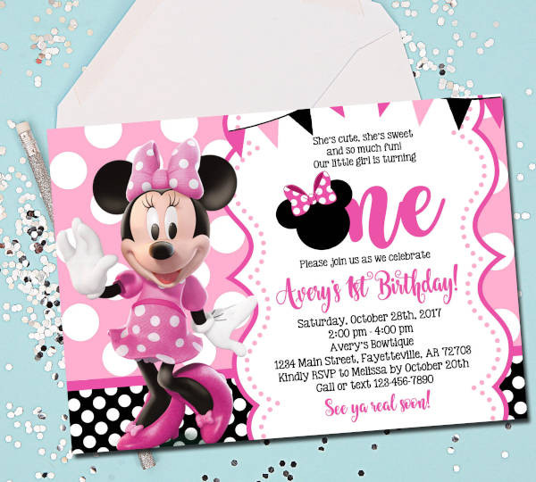 Best ideas about Minnie Mouse 1st Birthday Invitations
. Save or Pin 15 Birthday Invitation Templates in PDF Now.