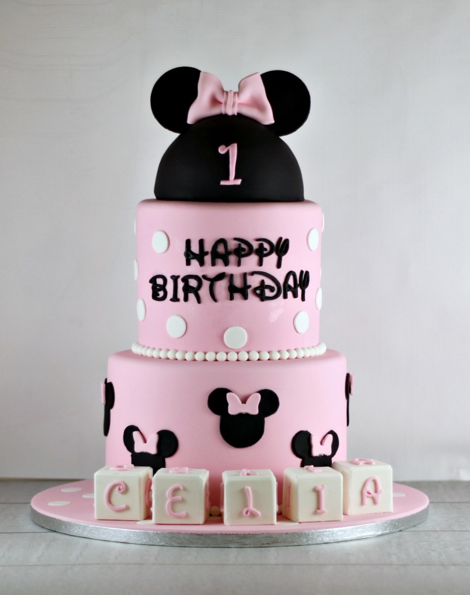 Best ideas about Minnie Mouse Birthday Cake
. Save or Pin Minnie Mouse First Birthday Cake Now.