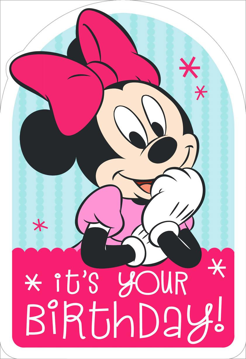 Minnie Mouse Birthday Card . 