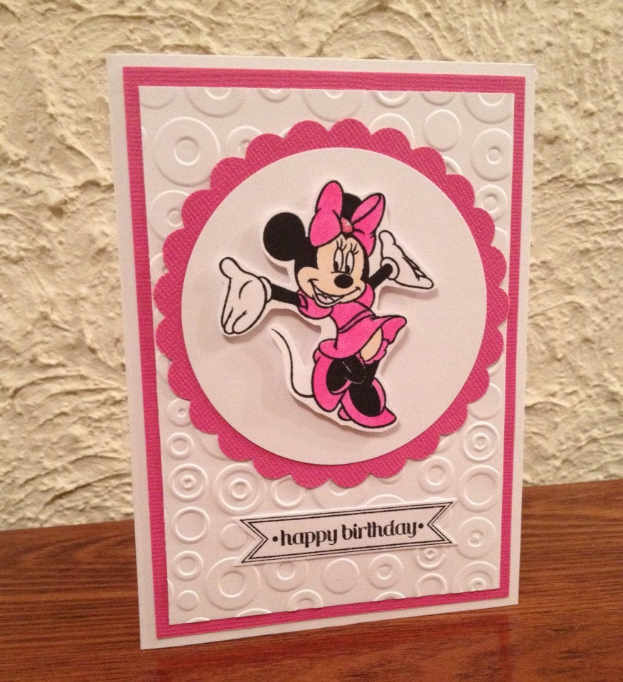 Best ideas about Minnie Mouse Birthday Card
. Save or Pin Handmade Pink Minnie Mouse Birthday Card Now.