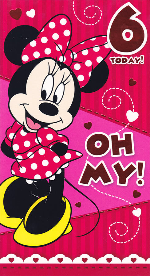 Best ideas about Minnie Mouse Birthday Card
. Save or Pin Disney Minnie Mouse Age 6 Birthday Card CardSpark Now.
