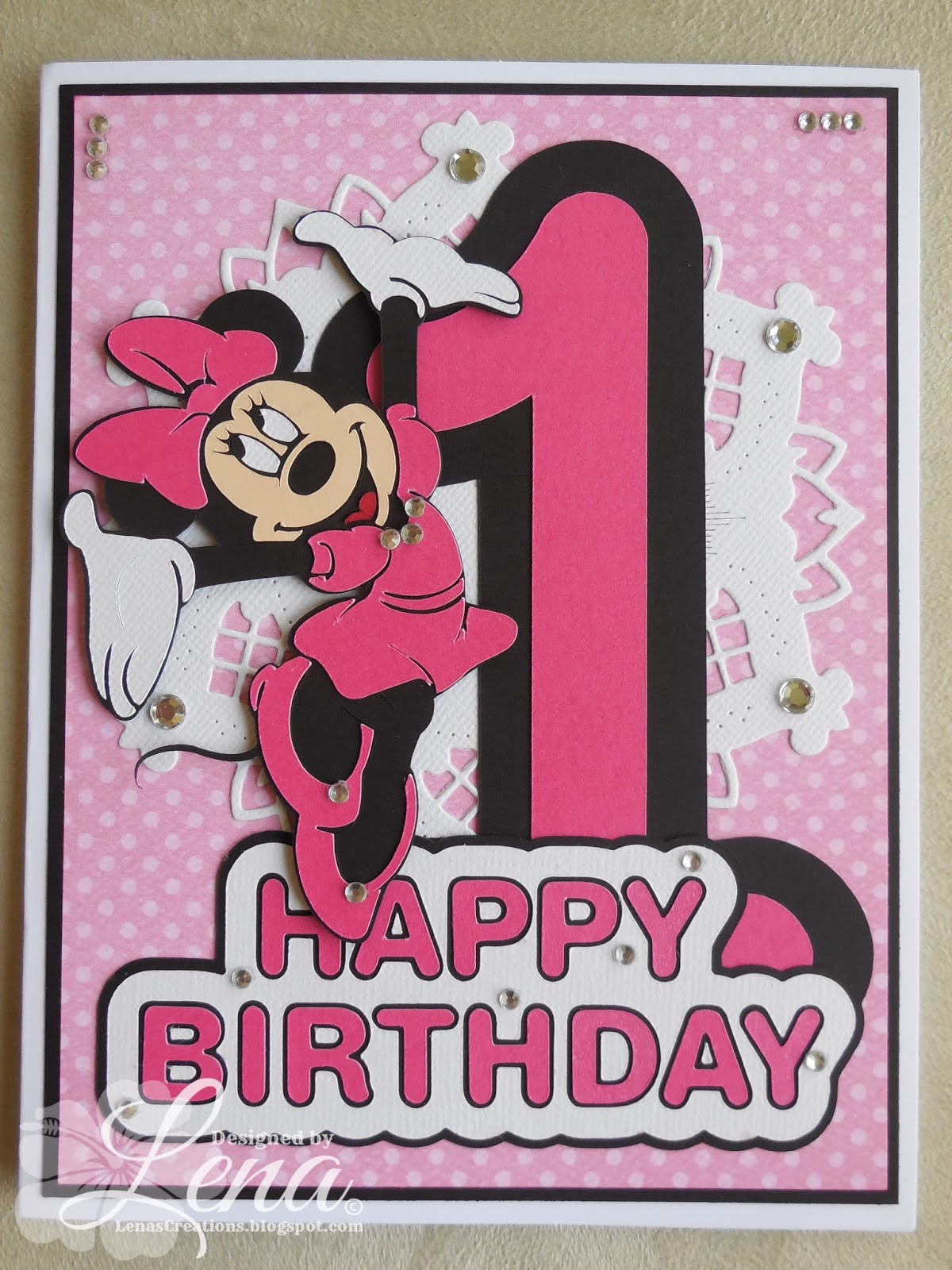 Best ideas about Minnie Mouse Birthday Card
. Save or Pin Lena s Creations Happy Birthday with Minnie Mouse Now.