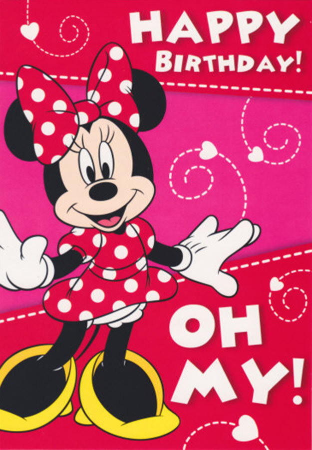 Best ideas about Minnie Mouse Birthday Card
. Save or Pin Disney Minnie Mouse Birthday Card 5x7" CardSpark Now.