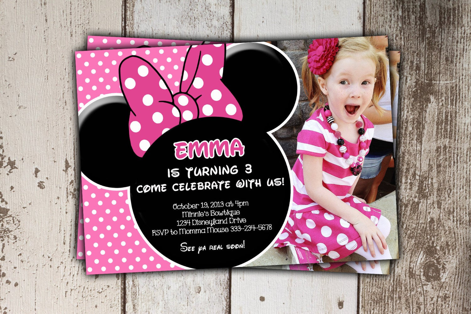 Best ideas about Minnie Mouse Birthday Invitations
. Save or Pin Minnie Mouse Invitations Pink Birthday Invitations with Now.