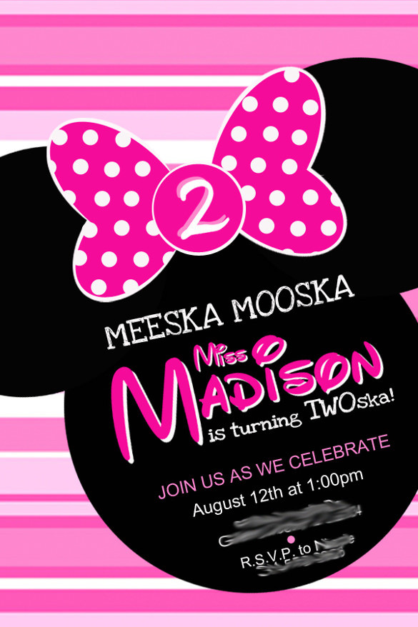 Best ideas about Minnie Mouse Birthday Invitations
. Save or Pin 26 Minnie Mouse Invitation Templates PSD AI Word Now.