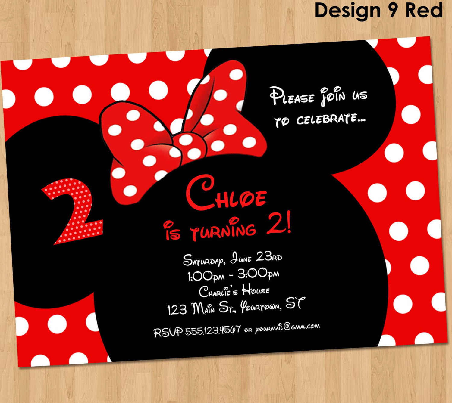 Best ideas about Minnie Mouse Birthday Invitations Personalized
. Save or Pin Minnie Mouse Invitation Printable Birthday Party Custom Now.