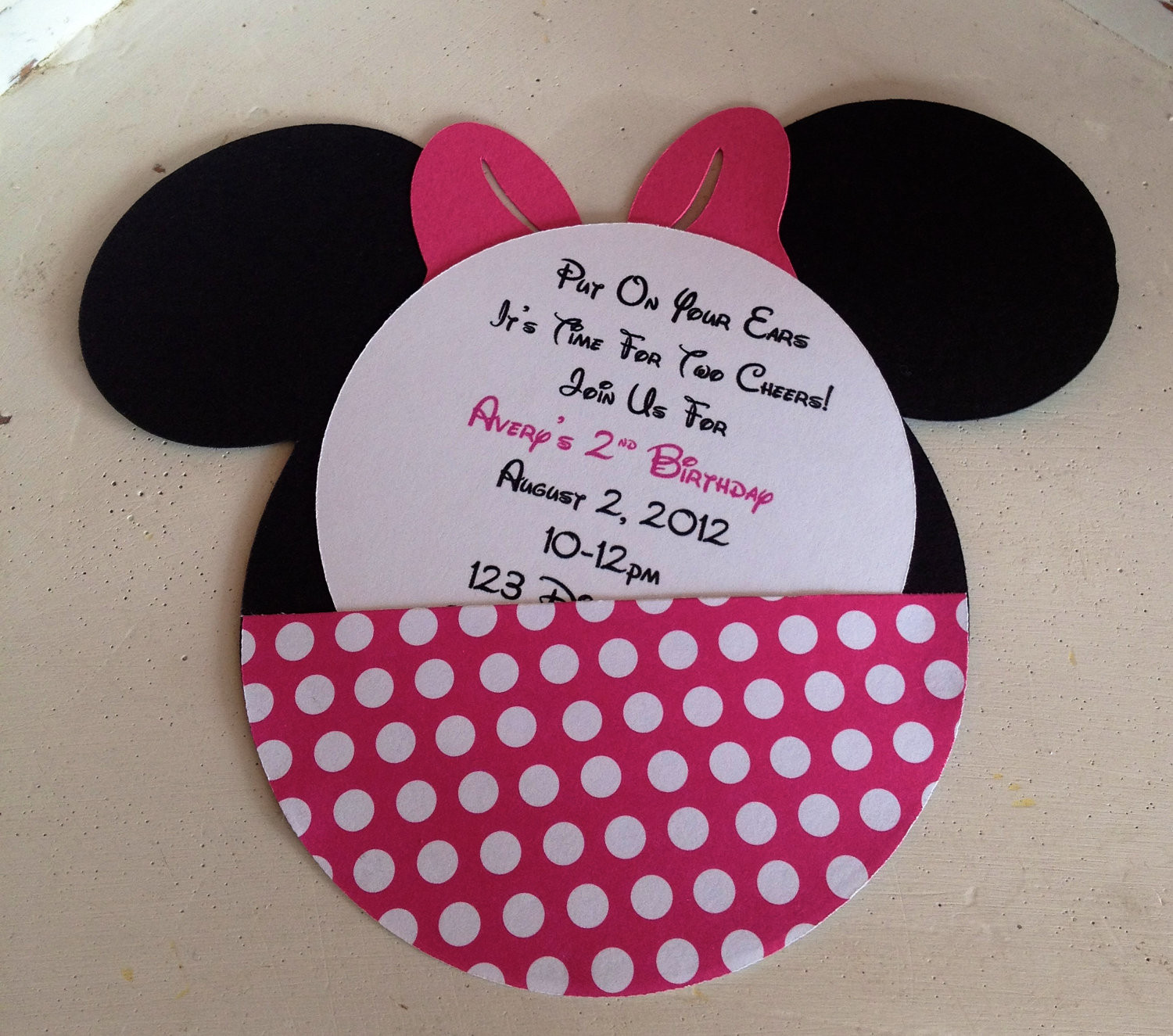 Best ideas about Minnie Mouse Birthday Invitations Personalized
. Save or Pin Handmade Custom Hot Pink Minnie Mouse Birthday Invitations Now.