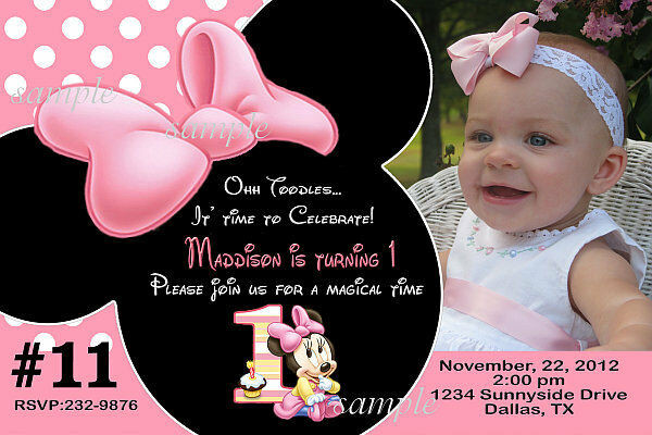 Best ideas about Minnie Mouse Birthday Invitations Personalized
. Save or Pin Baby Minnie Mouse Personalized Birthday Invitations Now.