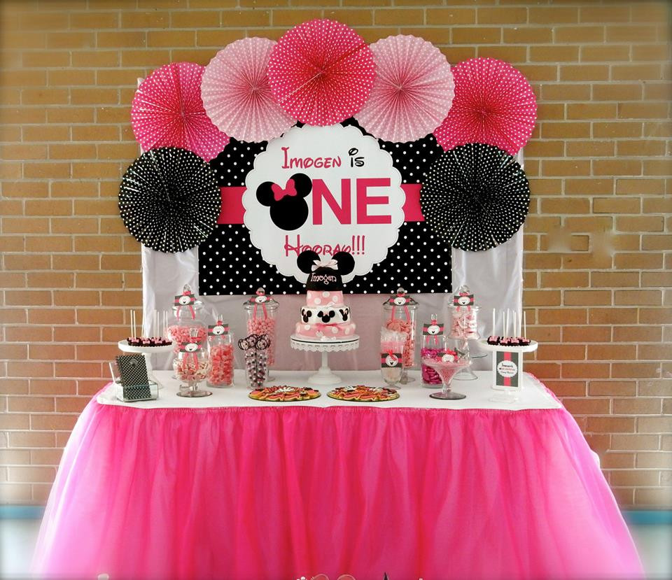 Best ideas about Minnie Mouse Birthday Party Decorations
. Save or Pin Minnie Mouse First Birthday Party Little Wish Parties Now.