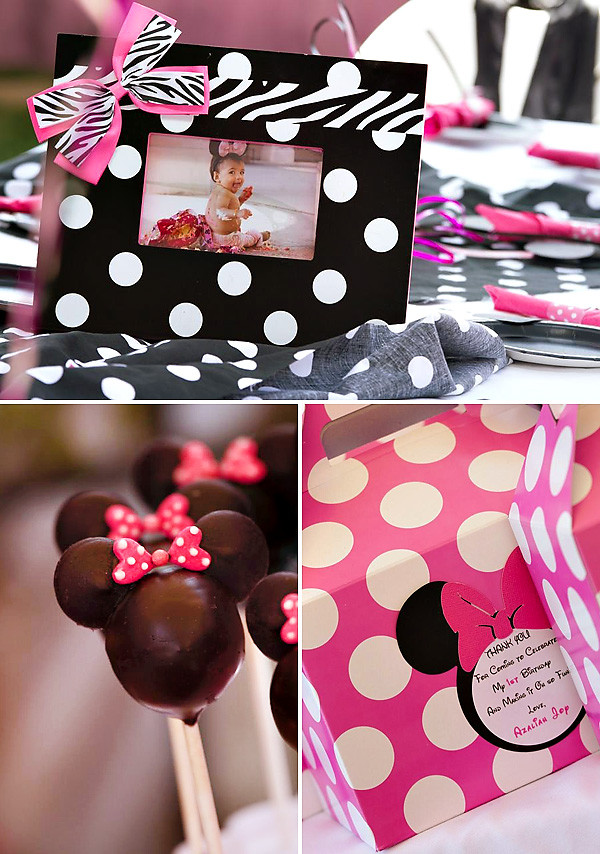 Best ideas about Minnie Mouse First Birthday Decorations
. Save or Pin Polka Dot & Pink Minnie Mouse First Birthday Party Now.