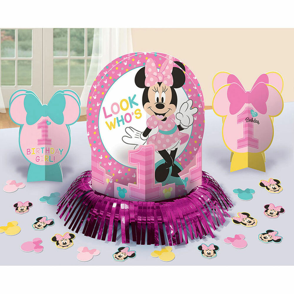 Best ideas about Minnie Mouse First Birthday Decorations
. Save or Pin Disney Baby Minnie Mouse 1st Birthday Party Centerpiece Now.