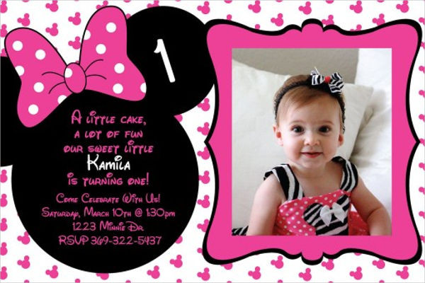 Best ideas about Minnie Mouse First Birthday Invitations
. Save or Pin 20 Minnie Mouse Birthday Invitation Templates PSD AI Now.