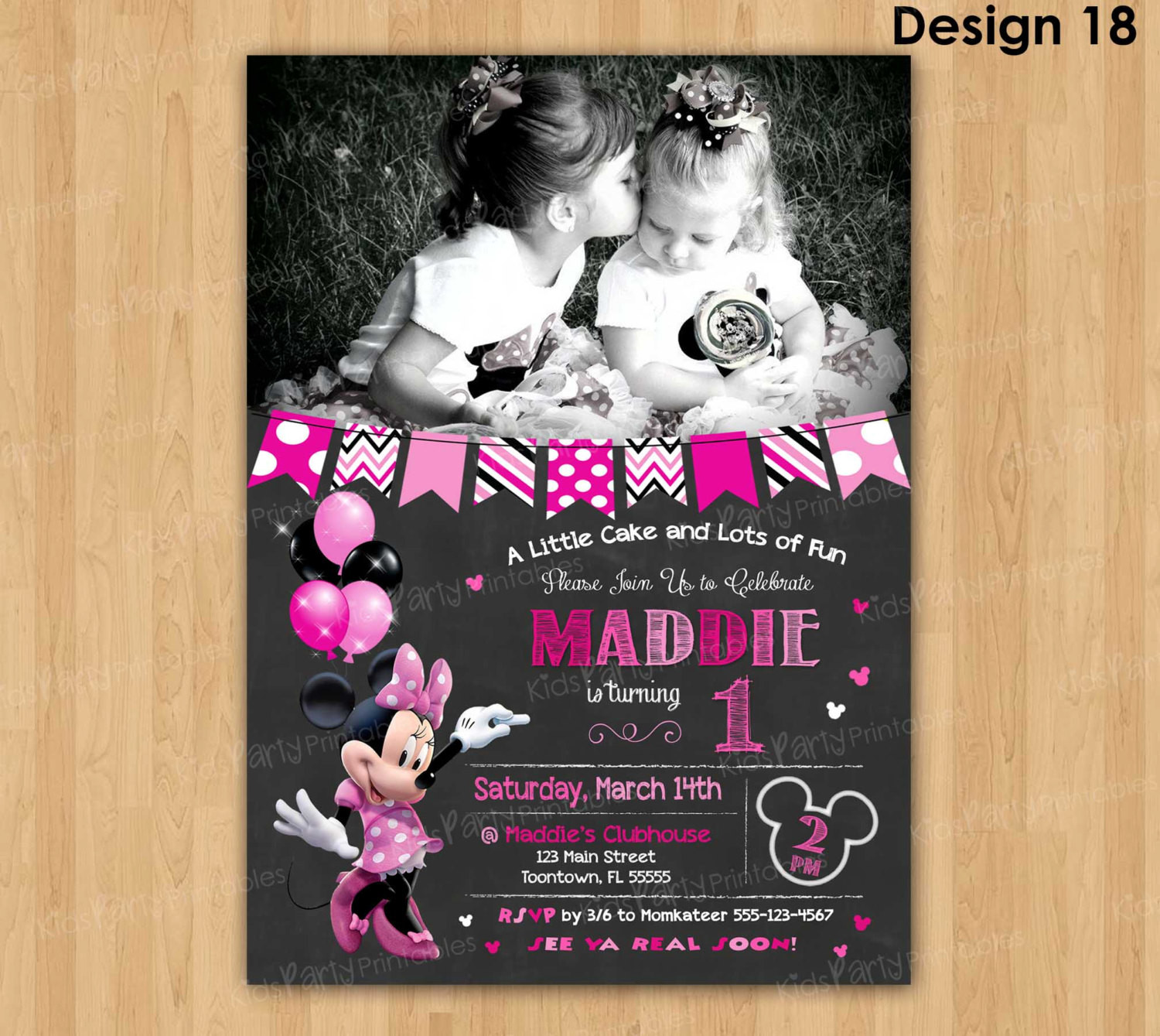 Best ideas about Minnie Mouse First Birthday Invitations
. Save or Pin MINNIE MOUSE First Birthday Invitation PRINTABLE Minnie Mouse Now.