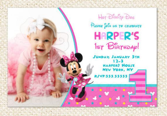 Best ideas about Minnie Mouse First Birthday Invitations
. Save or Pin Minnie Mouse 1st Birthday Invitations Minnie Invitations Now.