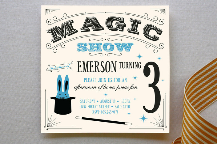 Best ideas about Minted Birthday Invitations
. Save or Pin Magic Show Children s Birthday Party Invitations Now.