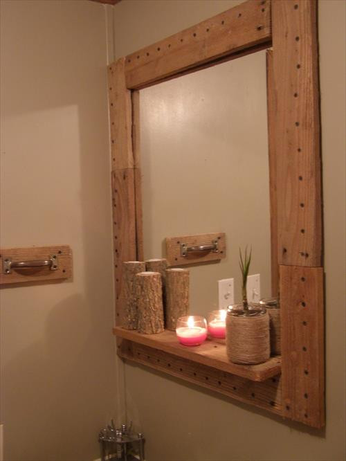 Best ideas about Mirror Frame DIY
. Save or Pin Amazing DIY Pallet Mirror Frame Now.