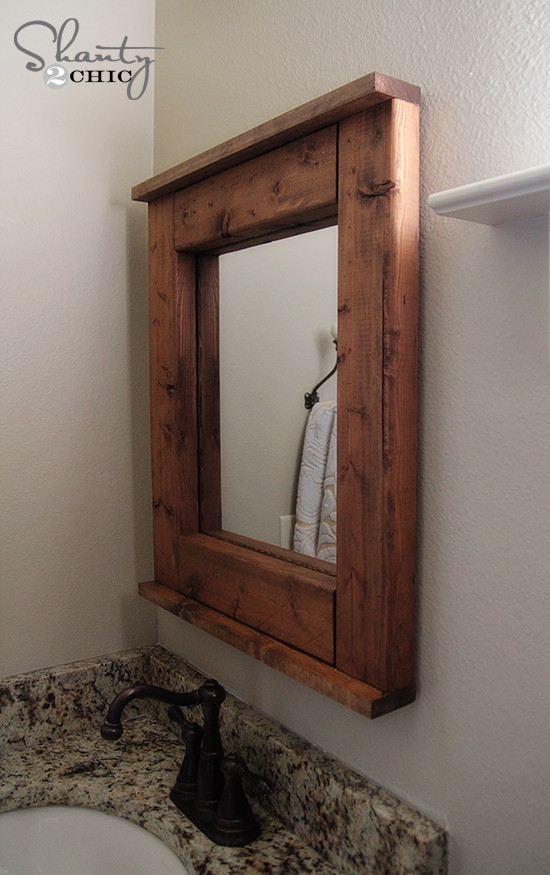 Best ideas about Mirror Frame DIY
. Save or Pin Wood Mirror DIY Shanty 2 Chic Now.