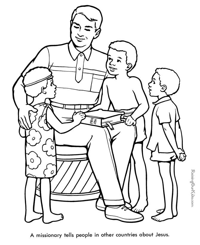 Best ideas about Missionary Coloring Pages
. Save or Pin Missionaries tell about Jesus Now.