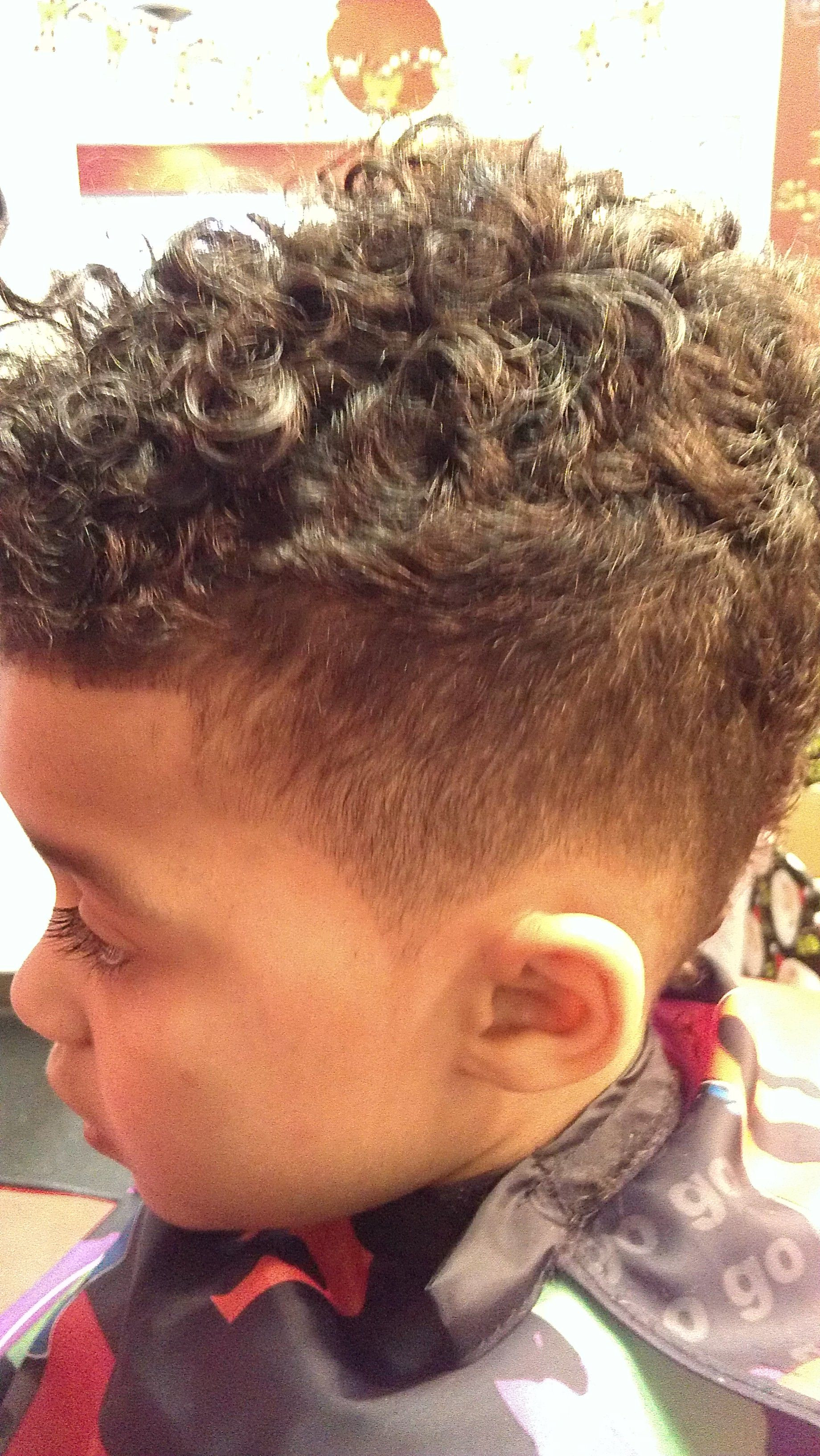 Best ideas about Mixed Kids Haircuts
. Save or Pin Curly MoHawk I want this on my sons curly hair Now.