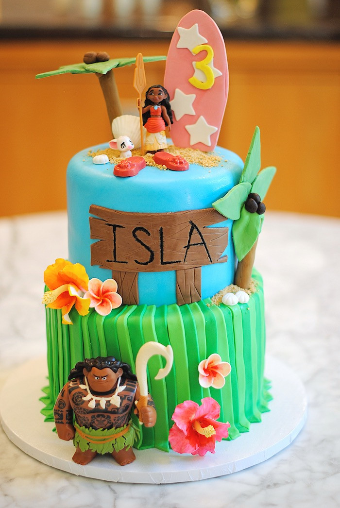 Best ideas about Moana Birthday Cake Ideas
. Save or Pin Kara s Party Ideas Moana Hawaiian Luau Birthday Party Now.