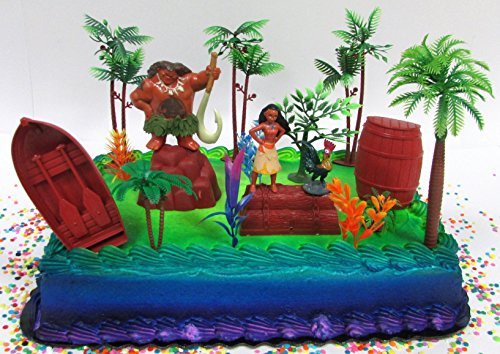 Best ideas about Moana Birthday Cake Walmart
. Save or Pin Moana Tropical Themed Birthday Cake Topper Set Featuring Now.