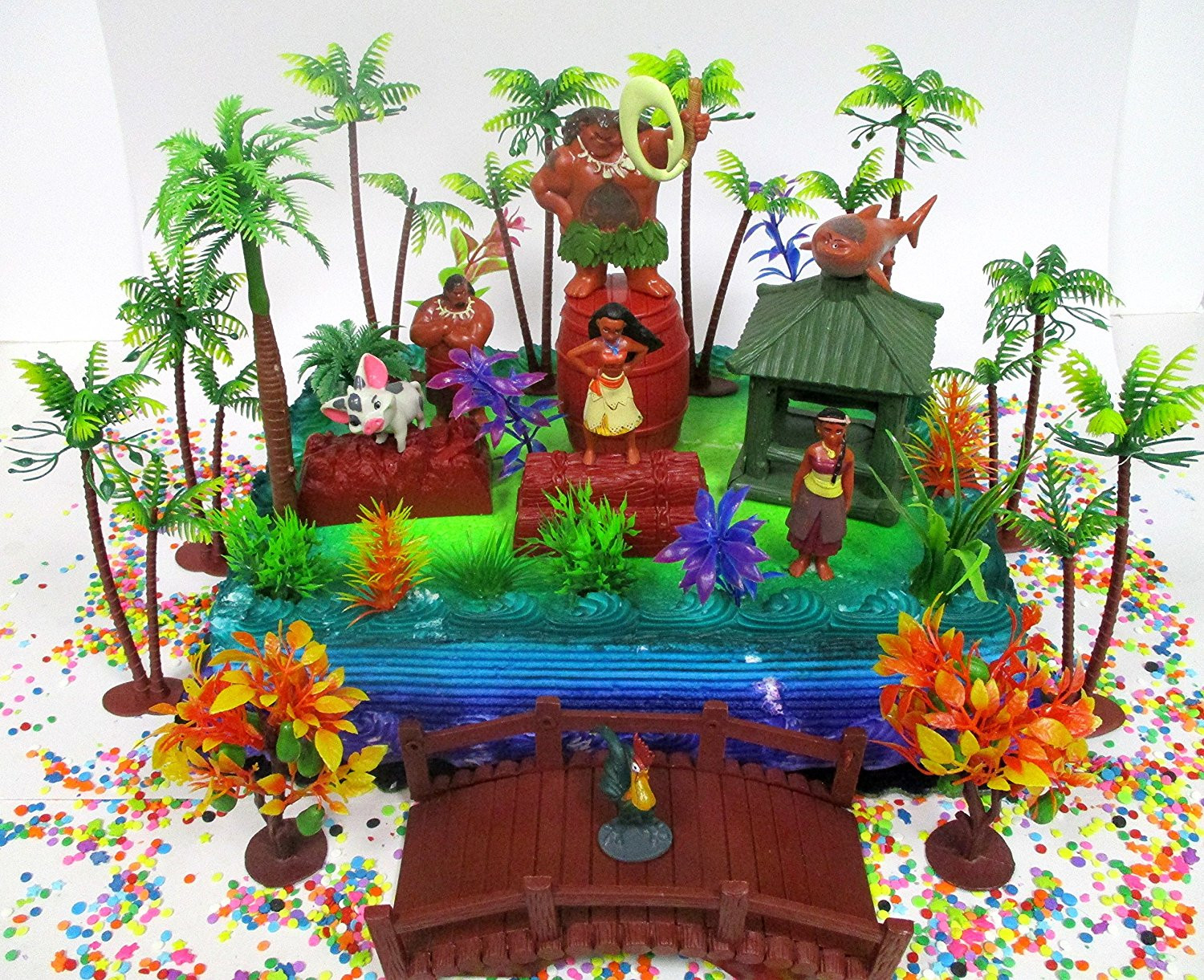 Best ideas about Moana Birthday Cake Walmart
. Save or Pin MOANA Birthday Cake Topper Set Featuring Various Now.