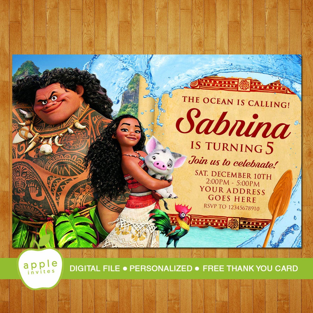Best ideas about Moana Birthday Card
. Save or Pin Moana Invitation Moana Party Moana Birthday Moana FREE Now.