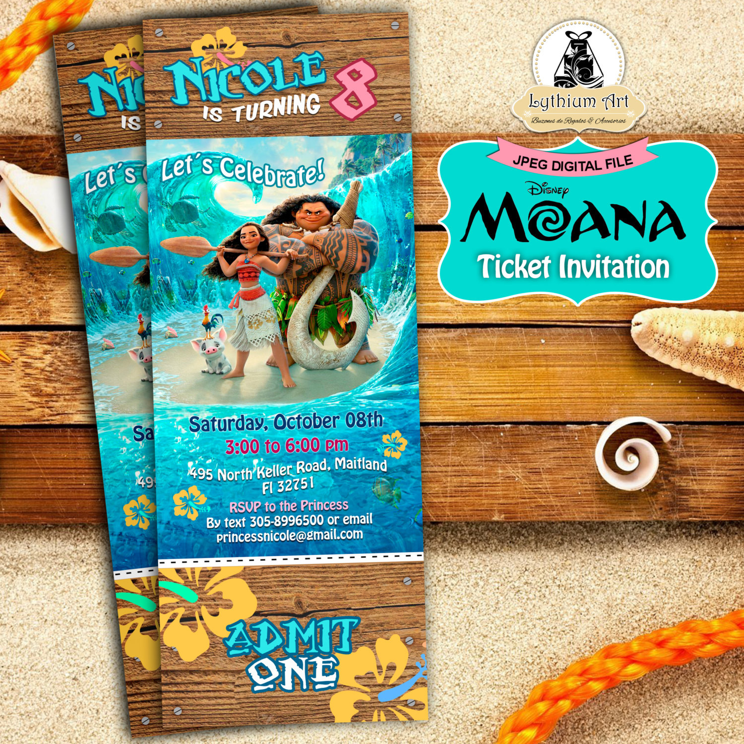 Best ideas about Moana Birthday Party Invitations
. Save or Pin Moana Ticket Invitation Moana Birthday Party Disney Moana Now.