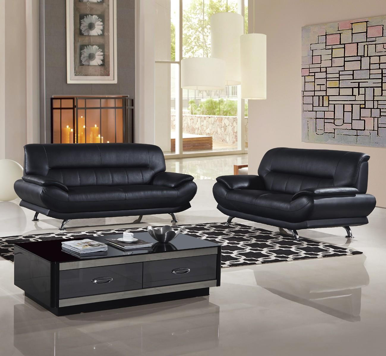 Best ideas about Modern Black Leather Sofa
. Save or Pin American Eagle EK B118 Modern Black Genuine Leather Living Now.