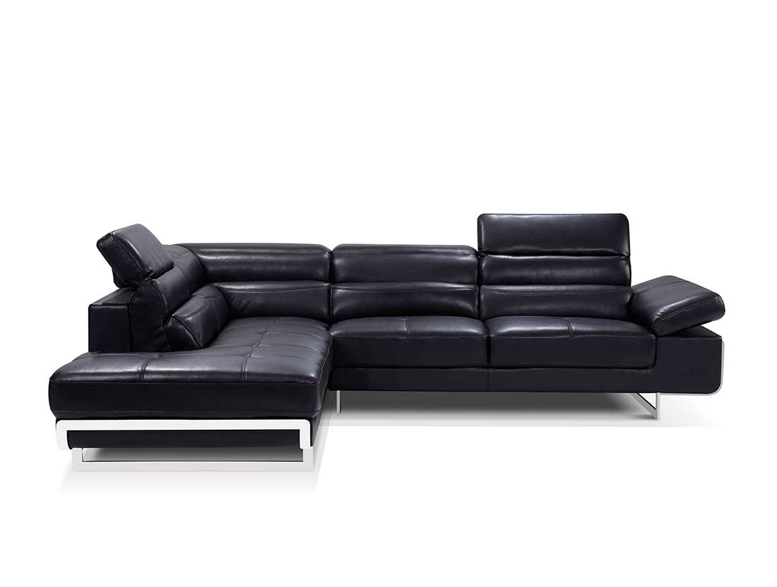 Best ideas about Modern Black Leather Sofa
. Save or Pin Modern Black Leather Sectional Sofa EF347 Now.