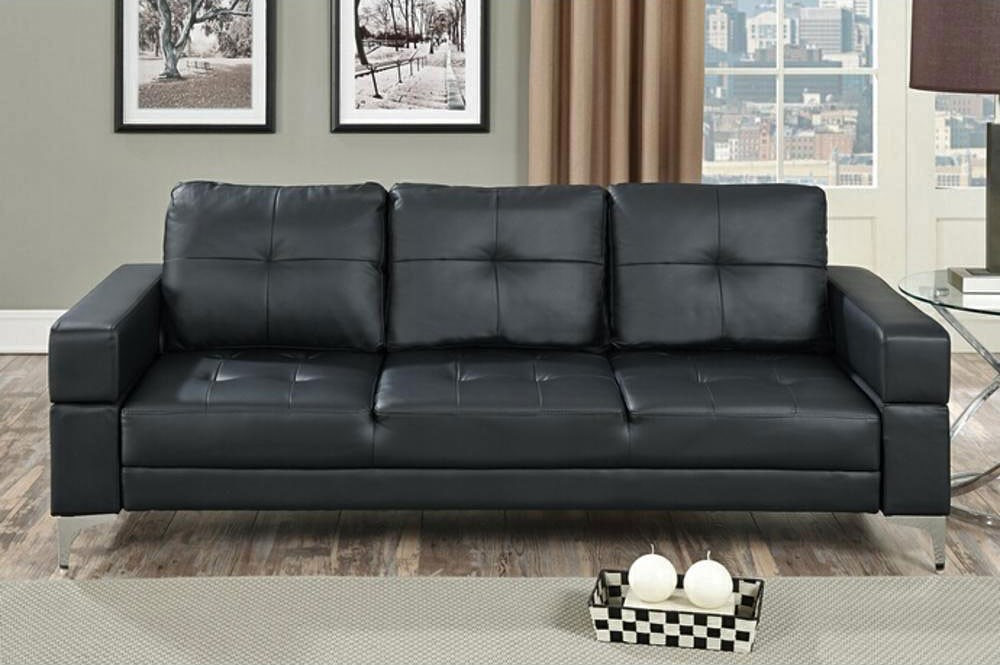 Best ideas about Modern Black Leather Sofa
. Save or Pin Evin Modern Black Leather Sofa Bed Now.